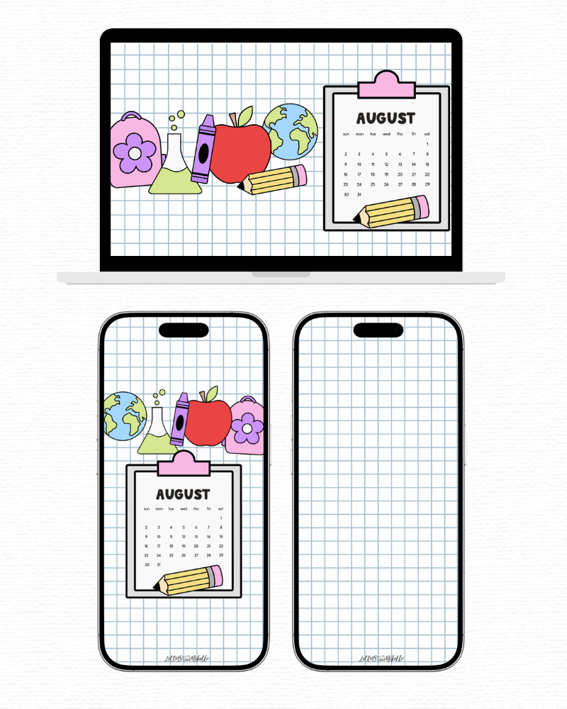 August Backgrounds + Printables