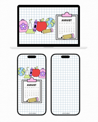 August Backgrounds + Printables